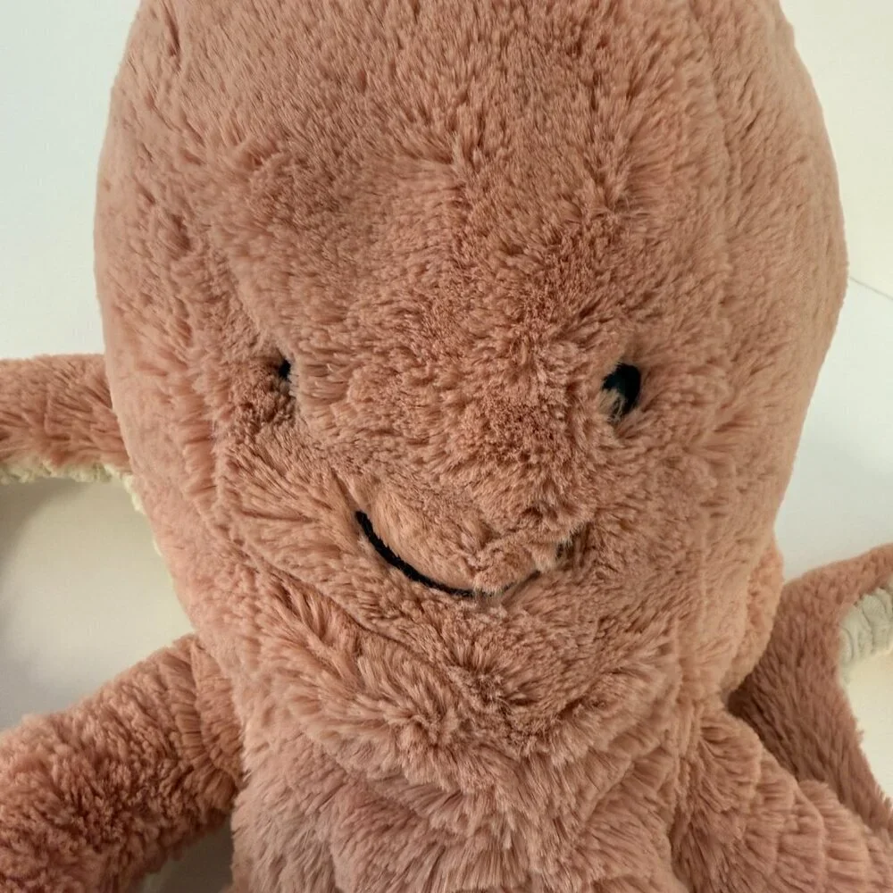 Jellycat Odell Octopus Pink Plush Stuffed Animal Large